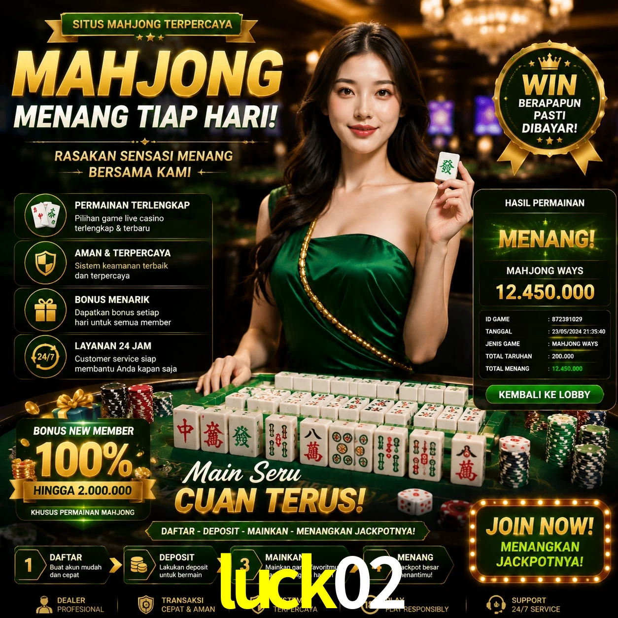 Cashback VIP luck02 - reembolso semanal